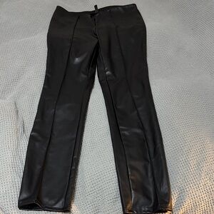 Divided Black Faux Leather Pants